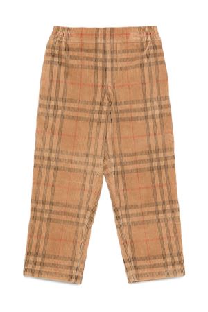 pantalone in cotone check BURBERRY KIDS | 8109048A7028